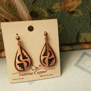 NWT Copper Dangle Earings